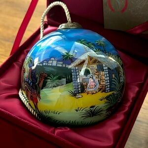 CHRISTMAS ORNAMENT | HEIRLOOM | Religious Christmas | Bethleham | 3 Wisemen